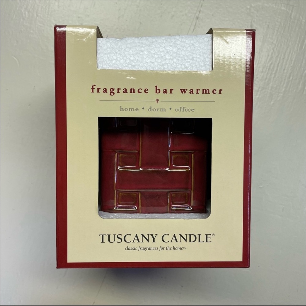 Tuscany Candle Fragrance Bar Warmer in Red BRAND NEW
